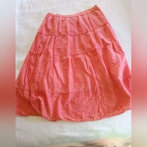 Jane Ashley Coral A-Line Skirt